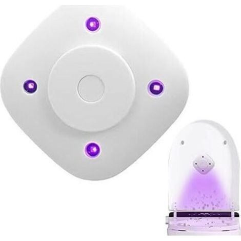 Nettoyant UV pour cuvette de toilette – Aromathérapie électrique stérilisateur de toilettes lampe UV Nettoyant de toilettes sans danger pour toilettes, salles de bains, toilettes Zorq (1/5)