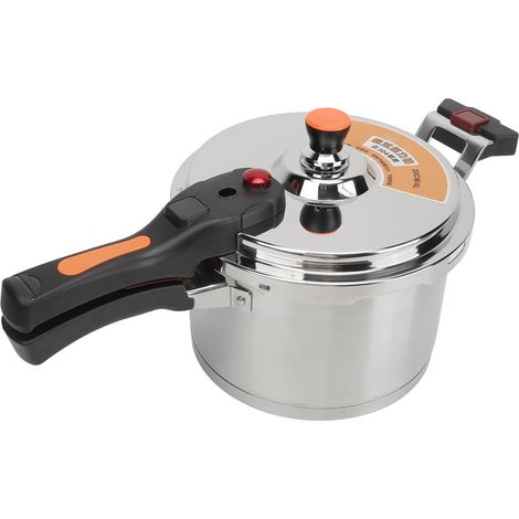 Schnellkochtopf 80 kPa, 5 Liter, 22 cm / 8,7 Zoll, Edelstahl, geeignet für Gas- und Elektroherde (1/5)