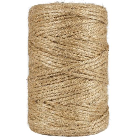 Ficelle de jute naturelle à 3 brins, corde décorative marron, 3 mm, 100 m (1/5)