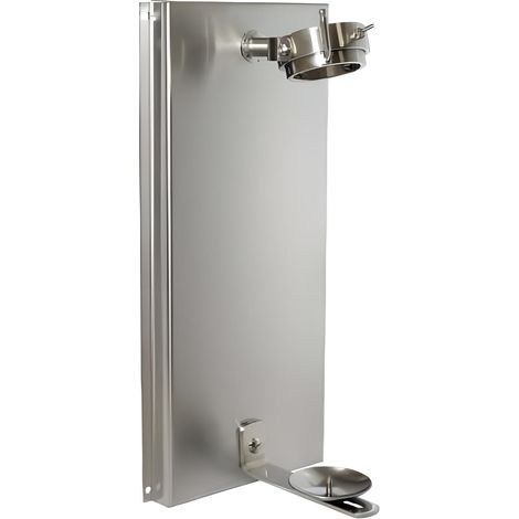 Support à jambon mural rotatif en acier inoxydable - Longueur 57 x Profondeur 25.5 x Hauteur 3.5 cm
