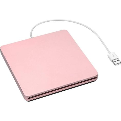 Lecteur DVD externe Fokelyi, USB Type-C, rose (1/5)