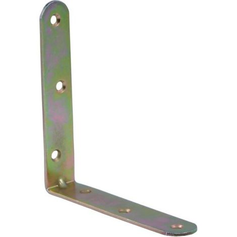 Équerre De Chaise - 100x100x20 Mm - Acier Galvanisé - Pour Assemblage Bois Bois Et Bois Béton - 1 Pièce