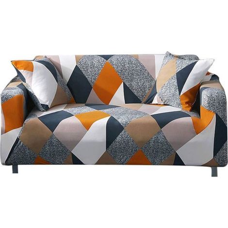 Housse canapé 3 places extensible Groofoo 181‑230 cm, 92 % polyester, antidérapante lavable, anti‑taches et anti‑usure (1/4)