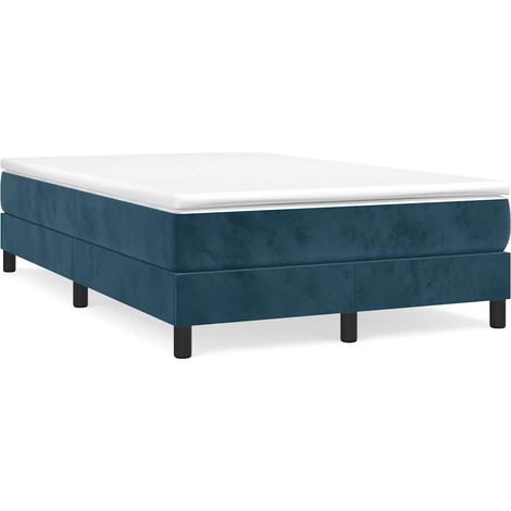 Maison Exclusive - Cama box spring con colchón terciopelo azul os (1/5)