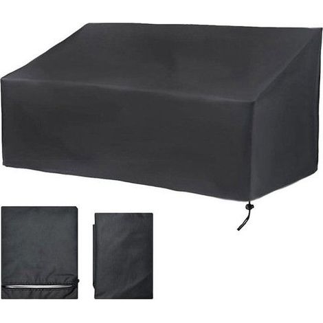 Housse Banc de Jardin 4 Places, Housse Banc Exterieur Patio, Oxford Housse de Protection pour Canapé (190x66x89cm) (1/5)