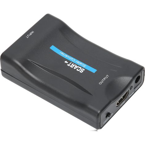Adaptateur SCART HDMI 1080p Noir - Convertisseur Audio Vidéo HD pour Téléviseurs (1/5)