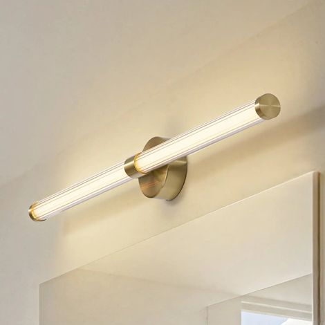 [GEBRAUCHT] B-Ware Lucande Wandleuchte Wandlampe Led Gold Glas Melisa Ip44419