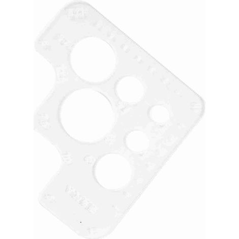 Klare Acryl-Kreis-Eckloch-Nahtschablone Lederpositionierungswerkzeug (Typ A) (1/5)