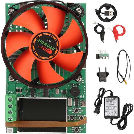 Elektronisches Lastprüfgerät mit einstellbarer Digitalanzeige und USB-Anschluss, Widerstandsprüfmodul 100–240 V