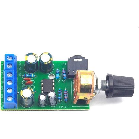 Convient pour la carte d'amplificateur audio stéréo TDA2822M, la carte d'amplificateur stéréo DC 2.0 et la carte d'amplificateur radio portable DC 1,8-12 V. (1/3)