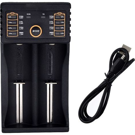 Bardusch LiitoKala lii-202 Mini Chargeur de Batterie Multifonction USB Compatible 118650 26650 16340 14500 (1/4)