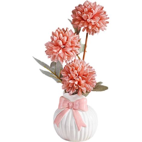 Vase Rose en Forme De Nœud Décor Décoratif Floral et Esthétique en Vase pour Fleurs Pour la Maison le Salon la Chambre l'Intérieur l'Extérieur la Table le Patio le Balcon le Bureau (1/5)