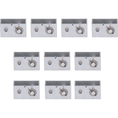 Lot de 10 tendeurs de fil pour clôture électrique en alliage d'aluminium, avec alarme antivol pour la sécurité agricole. (1/5)