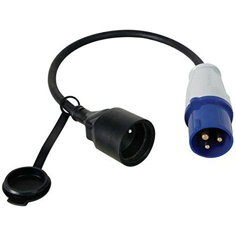 Câble adaptateur H07RN-F 3G1.5 – Longueur 40 cm – Intensité 16 A – Tension 230 V – Puissance max. 3680 W – ECEEC3M - RI9669 (1/5)
