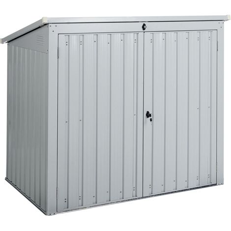 Gerätehaus MOENA 158 cm 96 cm Hellgrau
