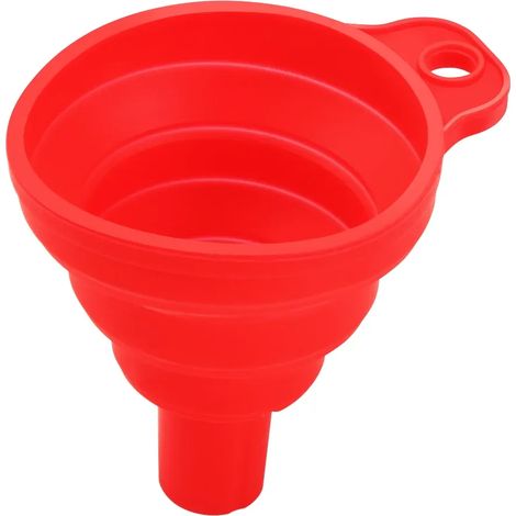 Entonnoir pliable pour le remplissage d'huile moteur, accessoires auto, entonnoir portable pliable en gel de silice, entonnoir universel pour filtre à huile de voiture