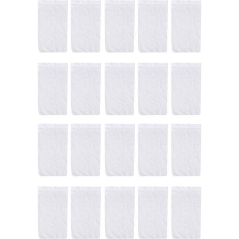 Lot de 20 chaussettes filtrantes pour écumoire de piscine - Idéales pour protéger les paniers et les écumoires. Ces chaussettes filtrantes retiennent les débris et les feuilles des piscines enterrées (1/5)
