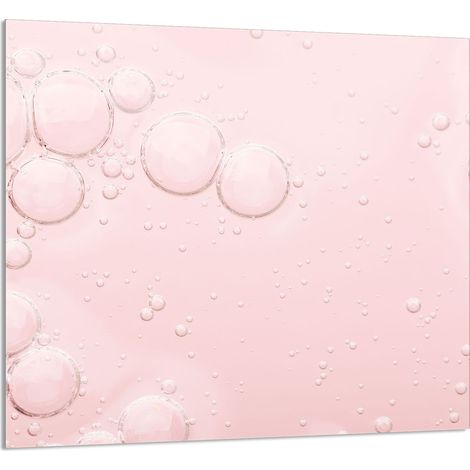 Panneau de verre pour cuisine 65x60 rose (1/5)