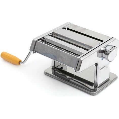 Machine À Pâtes - Acier Inoxydable - Laminoir + 2 Couteaux Pour Spaghetti Et Lasagne - 6 Épaisseurs Réglables - Manuel - 1 Pièce (1/5)