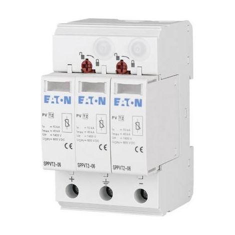 Eaton 176089 SPPVT2-10-2+PE-AX Dispositif antisurtension Protection anti-surtension pour: armoire de distribution 15 kA 1 pc(s) (1/2)