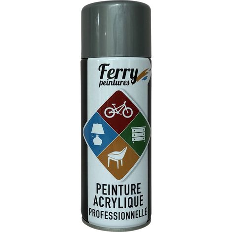 Bombe de peinture aérosol sous-couche plastique 400 ml – Finition mate résistante aux rayures – Pour bois, béton, métal, PVC, plastique – Ferry