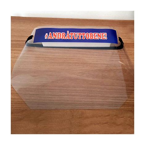 Visiera protettiva in PVC con elastico AndràTuttoBene