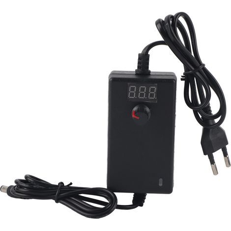 Adaptateur d'alimentation réglable à tension d'affichage numérique LED 24W 9-24V (1/5)