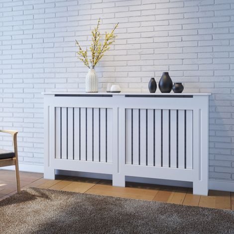 SONNI Copritermosifone MDF Protezione per Radiatori in Legno Antiscottatura Adatto per Radiatori Montaggio Semplice 152x19x81.5 cm (1/5)