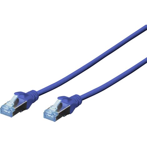 Digitus DK-1532-010/B RJ45 Patchkabel CAT 5e SF/UTP 1.00 m Blau verdrillte Paare 1 St.