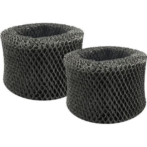 Lntyq 2er-Pack Luftbefeuchterfilter FY2401 FY2401/10, kompatibel mit Philips HU4801, HU4802, HU4803, HU4811, HU4813, Ersatz, Schwarz (1/5)