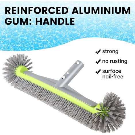 LALAGO Brosse Piscine Ronde, Tête de Brosse de Piscine sans Perche, avec Les Poils Hémisphériques, Brosses à Récurer Rondes pour Mur et Carrelage, Brosses pour Salles (sans Perche) (1/4)