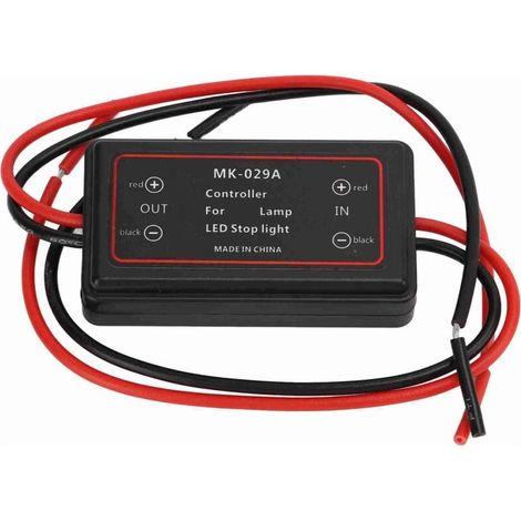 Relais DRL Contrôleur Feux Jour IP65 Etanche ABS Rouge 18AWG 10A 12-30V pour Voiture SUV Camionnette Remorque (1/5)
