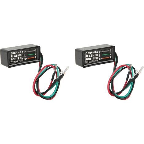 12V 240W DOP‑3X Clignotant Feu Flash Compact Portable Adapté pour Voiture LED Moto (1/5)