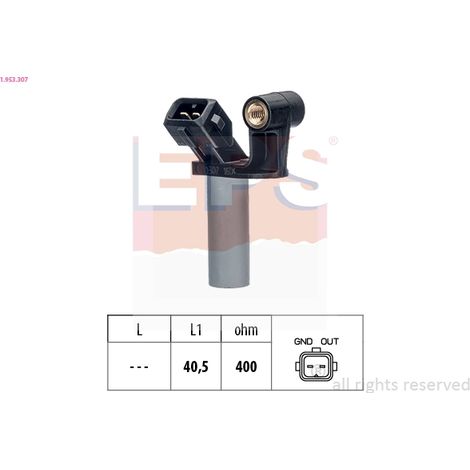 Capteur d'angle, vilebrequin EPS 1.953.307 CITROËN 1 143 723 138130 1920 LV