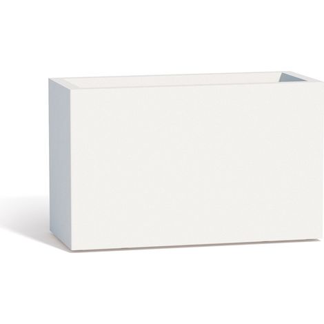 Jardinière rectangulaire en polyéthylène 80x35 cm – Résistante aux chocs et intempéries – Capacité 40 litres – Finition sablée – Monacis