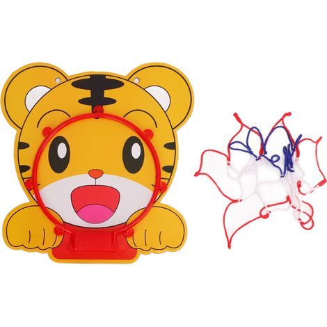 Tiger Mini Hänge-Basketballkorb aus Kunststoff mit Netz und Ball für Indoor- und Outdoor-Sportspiele (1/5)