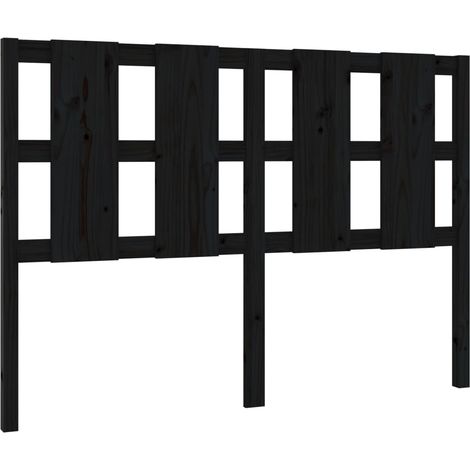 Maison Exclusive - Kopfteil Schwarz 145,5x4x100 cm Massivholz Kie