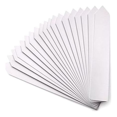 100 Pieces 20X3CM grand etiquette pour plantes, etiquette jardin, étiquettes potager plantation, étiquettes plastique exterieur-blanc (1/5)
