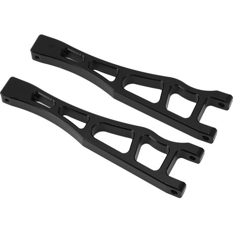 2 bras de suspension supérieurs avant en alliage d'aluminium pour voiture télécommandée ARRMA 1/8 6S (noir) (1/5)