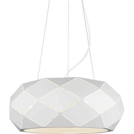 Suspension Led 3 lampes culot E27 blanc mat - Trio - Zandor (1/5)
