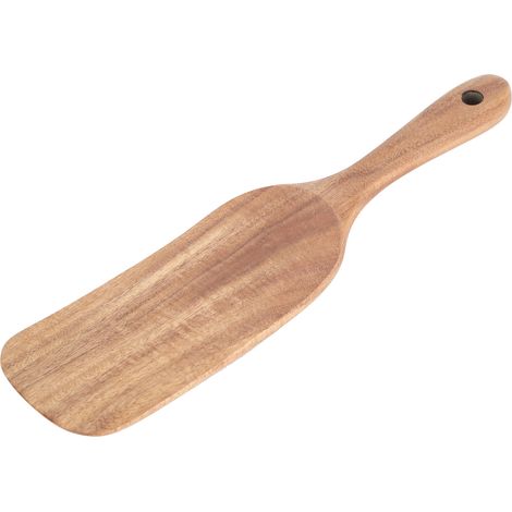 Spatule en Teck pour Cuisine, Pelle à Frire en Bois Alimentaire 26x6cm, Ustensile de Cuisine (1/5)