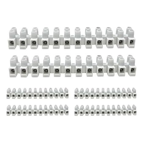 Electrical Connecting Bars Polypropylene 6 mm Supports 24 A White Domino Cables (1/5)