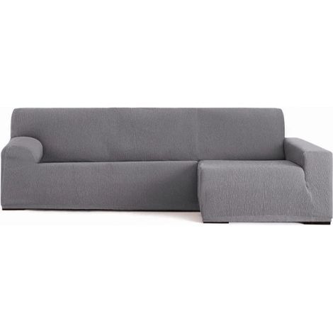 Copridivano Troya elastico penisola destra grigio bracciolo lungo 250/310 EFFEZ