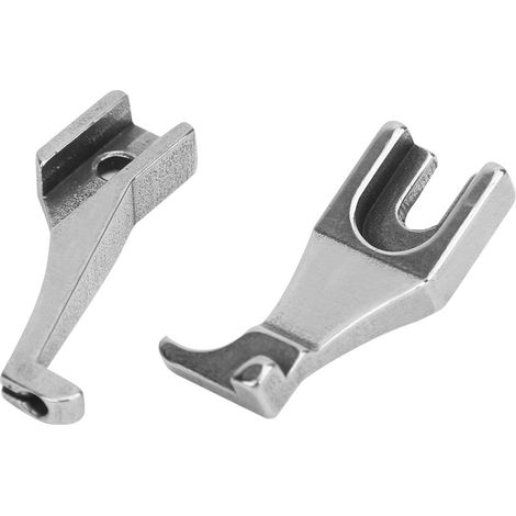 Lot de 2 pieds-de-biche industriels pour machines à coudre, avec fermeture éclair intégrée U192T U193T (1/5)