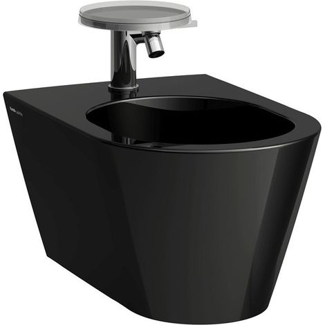Bidet mural KARTELL 1 robinet version noir LAUFEN