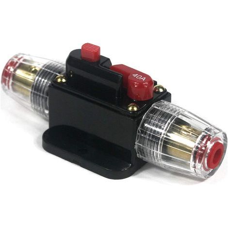 1 Disjoncteur 40A, Protection Circuit 12V-24V DC, Interrupteur Manuel Réarmable, Pour Bateau Camping-Car Véhicule (1/5)