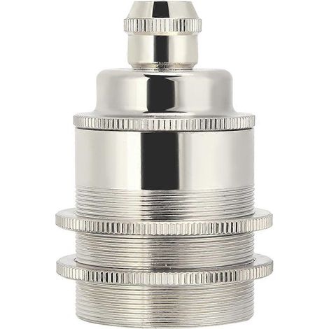 Suspension E27 à vis en cuivre vintage, accessoire DIY pour lustre, lampe de table ou lampadaire. Douille rétro, style ancien, compatible ampoules standard. (1/5)