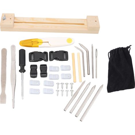 Kit de tissage de bracelets paracorde, métier à tisser réglable, outil de bricolage artisanal (1/5)