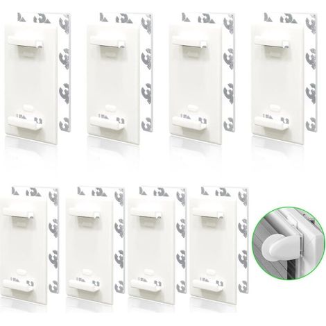 Beijiyi – Fixation pour store enrouleur sans perçage – 8 pièces – Adhésif 3M – Plastique haute qualité – Installation rapide en 15 minutes (1/5)