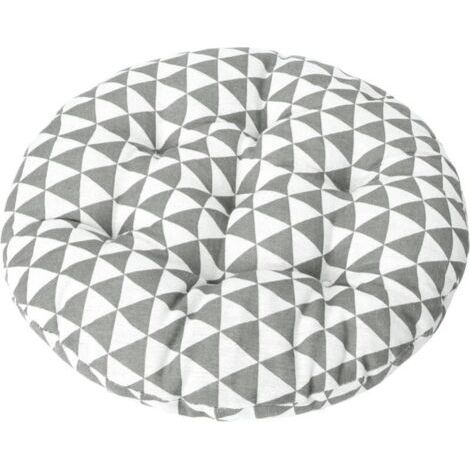 Coussin de chaise de bistrot rond de 15 pouces, coussin de siège décoratif d'intérieur et d'extérieur, coussin de chaise doux et épais pour terrasse de jardin de bureau à domicil (1/4)